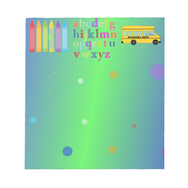 Bloc de notas de alfabeto (Frente)