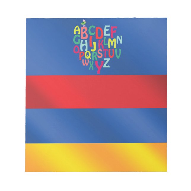 Bloc de notas de alfabeto (Frente)