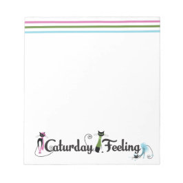 Bloc de notas de alimentación de Caturday