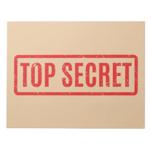 Bloc de notas de alto secreto estampado