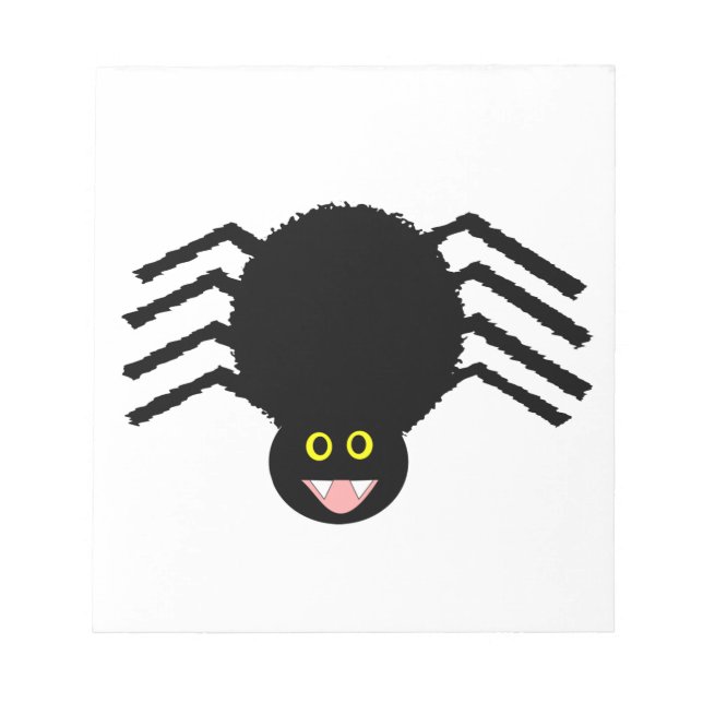 Bloc de notas de araña negra (Frente)