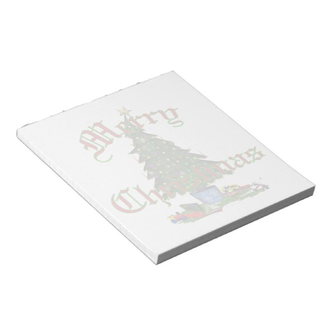 Bloc de notas de árbol de Navidad 5.5x6" (Lado Derecho)