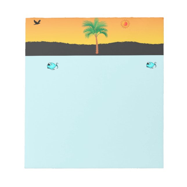 Bloc de notas de árbol de palma (Frente)