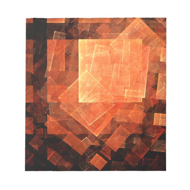 Bloc de notas de arte de resumen de luz de ventana (Frente)