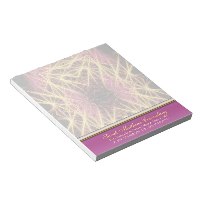Bloc de notas de arte fractal de amor web (Lado Derecho)