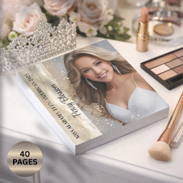 Bloc de notas de autógrafo para certamen de arena 