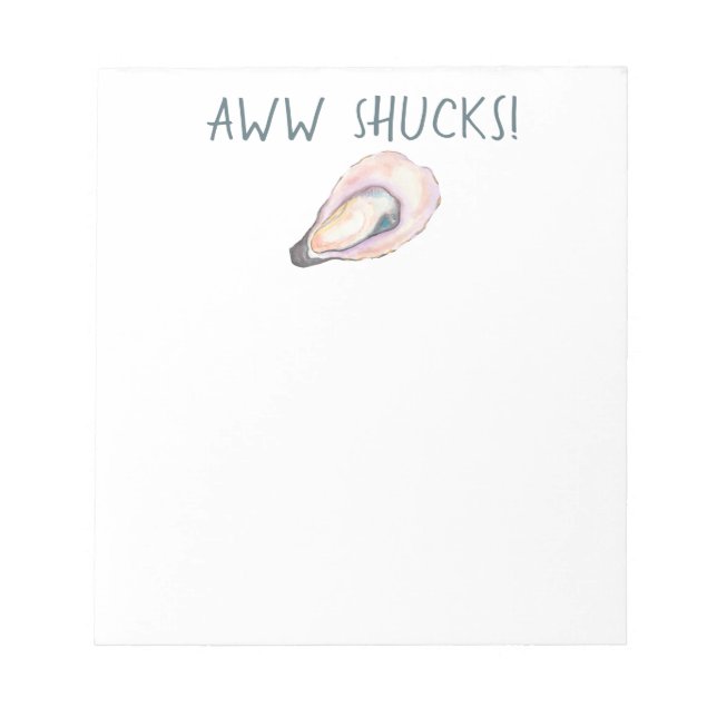 Bloc de notas de Aww Shucks (Frente)