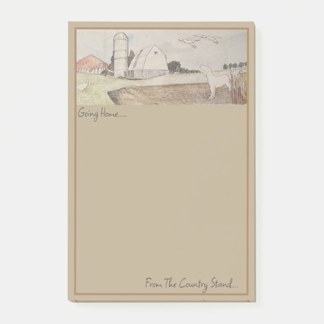 Bloc de notas de base de la granja de campo (Anverso)