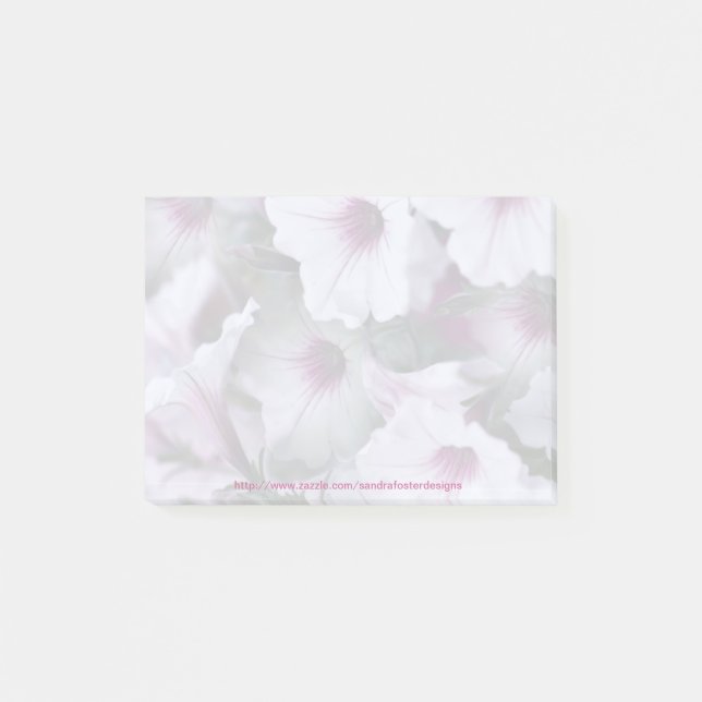 Bloc de notas de begonias blandas Post-it (Anverso)