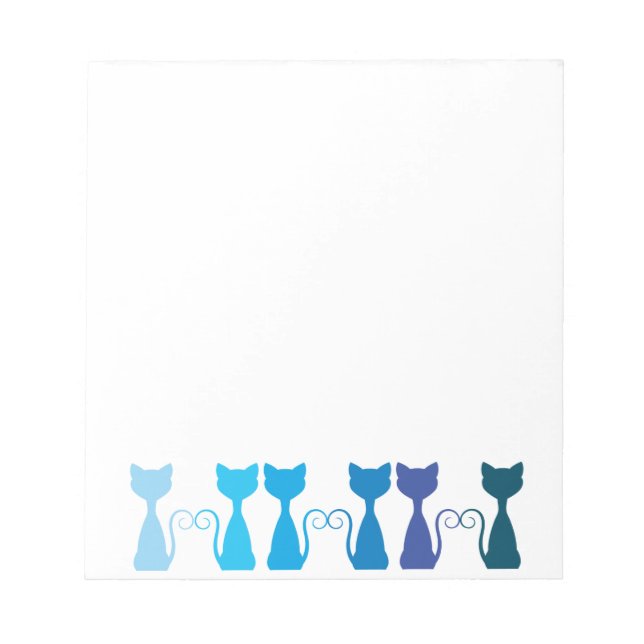 Bloc de notas de Blue Funky Kittens (Frente)