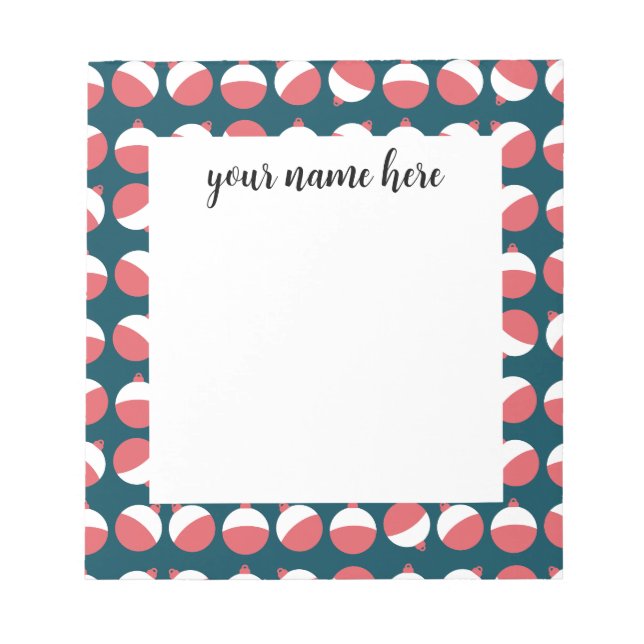 Bloc de notas de Bobber de pesca personalizado (Frente)