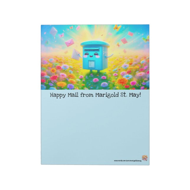 Bloc de notas de buzón feliz (Lado Izquierdo)