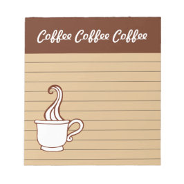 Bloc de notas de café