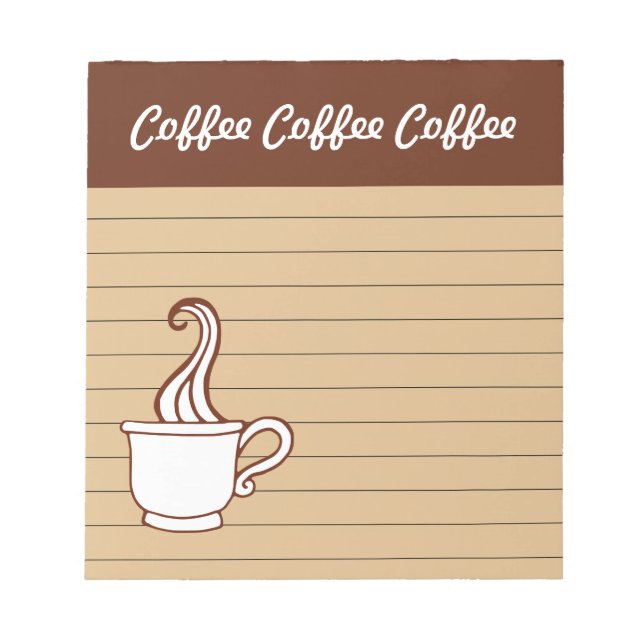 Bloc de notas de café (Frente)