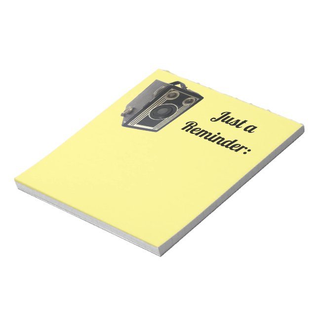 Bloc de notas de cámara antiguo (Lado Izquierdo)