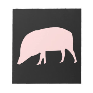 Bloc de notas de cerdo rosa