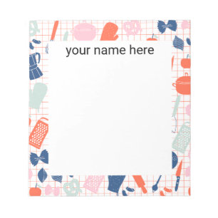 Bloc de notas de cocina personalizada