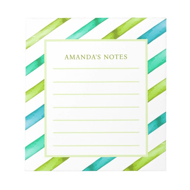 Bloc de notas de color de agua (Frente)