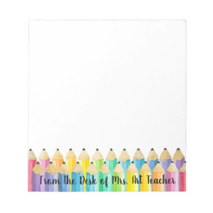 Bloc de notas de color de agua personalizado