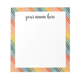 Bloc de notas de color personalizado