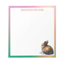 Bloc de notas de conejitos personalizados