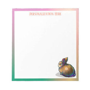 Bloc de notas de conejitos personalizados