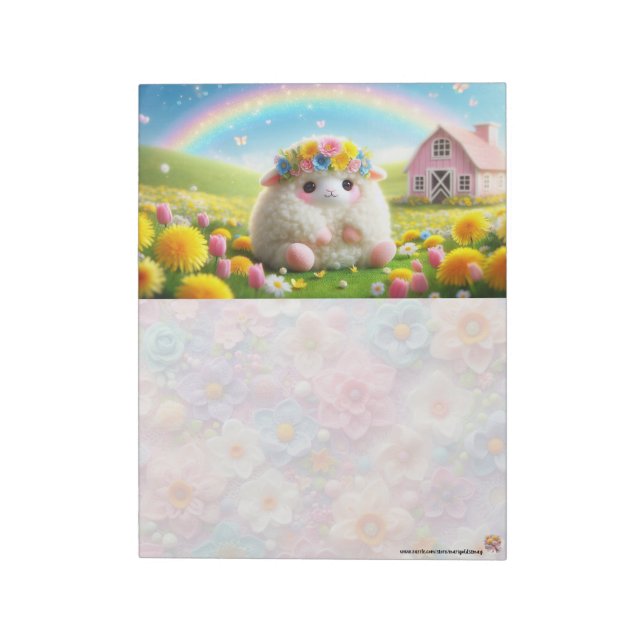 Bloc de notas de cordero de Pascua (Lado Izquierdo)