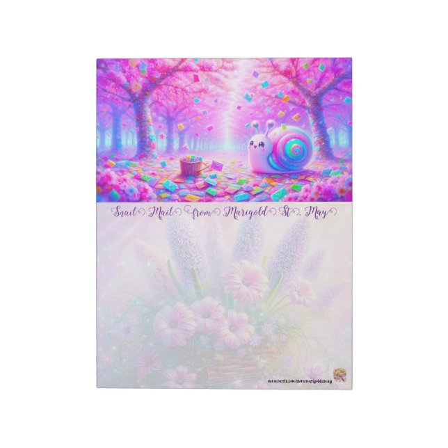 Bloc de Notas de Correo de Caracol (Lado Izquierdo)