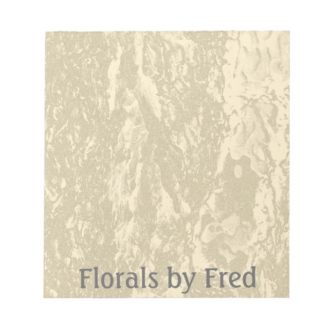 Bloc de notas de corteza con fondo (Frente)