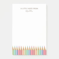 Bloc de notas de Crayon Teacher