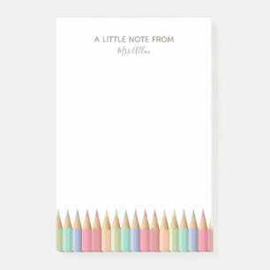 Bloc de notas de Crayon Teacher