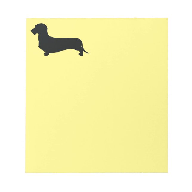 Bloc de notas de Dachshund de pelo duro (Frente)