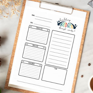 Bloc de notas de desgarre de SLP SOAP de la terapi