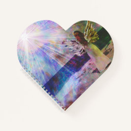 Bloc de notas de Diario Angel Gazing Heavenly Hear