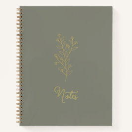 Bloc de notas de diario espiral estético