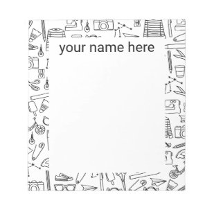 Bloc de notas de dibujo de Doodle personalizado