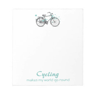 Bloc de notas de dibujo para bicicletas de época