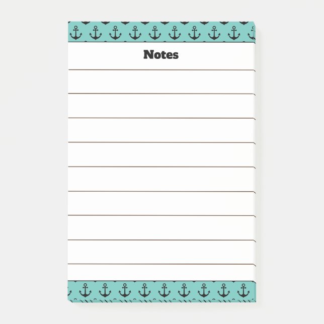 Bloc de notas de diseño del delimitador de nombres (Anverso)