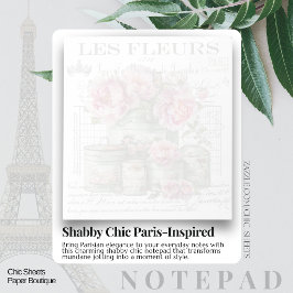 Bloc de notas de diseño vintage inspirado en París