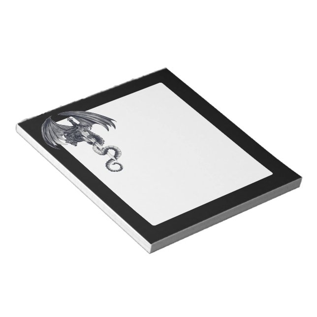 Bloc de notas de dragón y espadas (Lado Derecho)