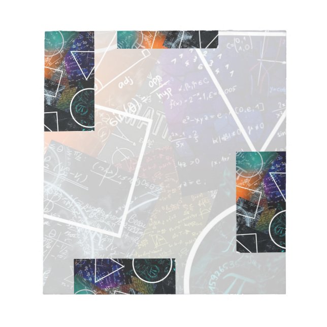 Bloc de notas de ecuaciones y geometría (Frente)