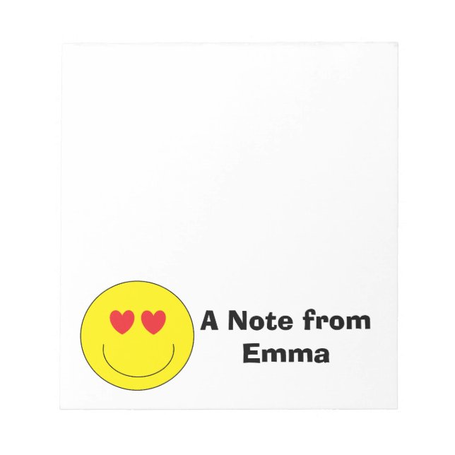 Bloc de notas de Emoji personalizado (Frente)