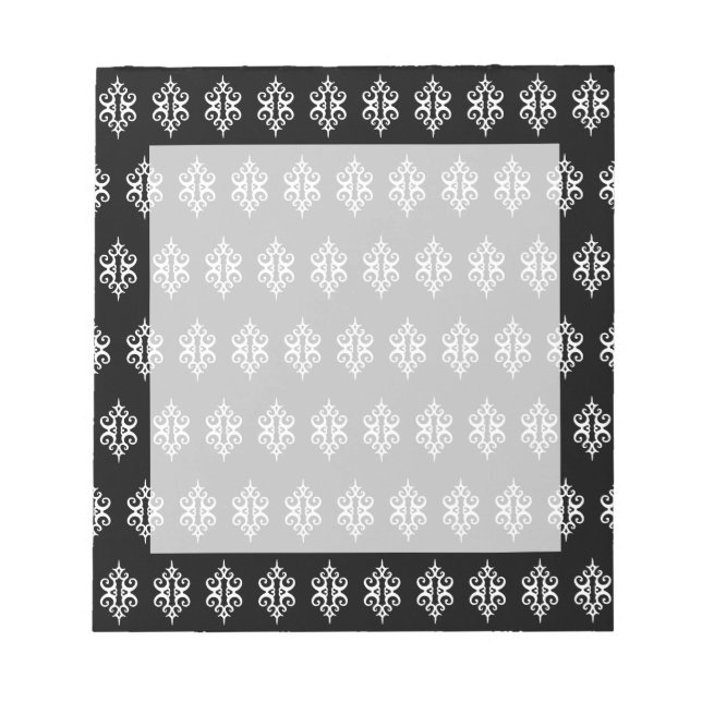 Bloc de notas de encaje negro (Frente)