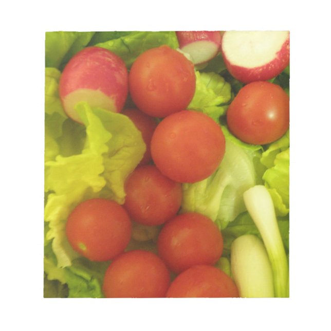 Bloc de notas de ensaladas de verduras (Frente)
