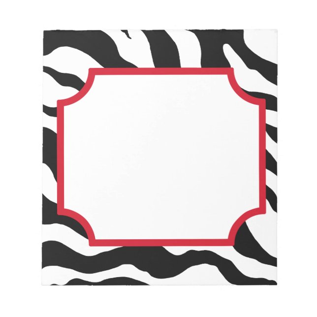 Bloc de notas de estampado animal (Frente)