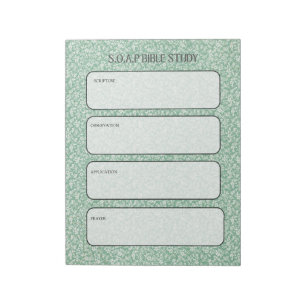 Bloc de notas de estudio de la Biblia SOAP