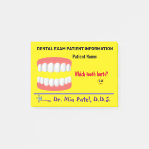 Bloc de notas de examen de Dentista para niños fi