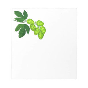 Bloc de notas de flor Hops
