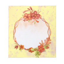 Bloc de notas de flores