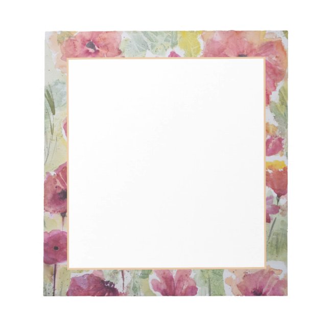 Bloc de notas de flores (Frente)